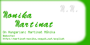 monika martinat business card